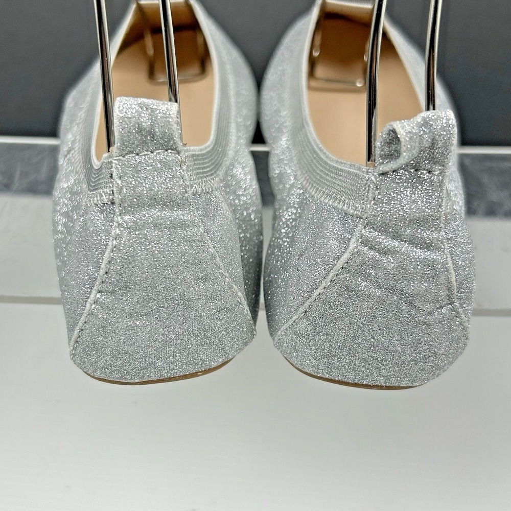 Yosi Samra Girls Size 3Y 3 Silver Glitter Ballet Flat NEW VERY SPARKLY SERENA - Picture 9 of 13